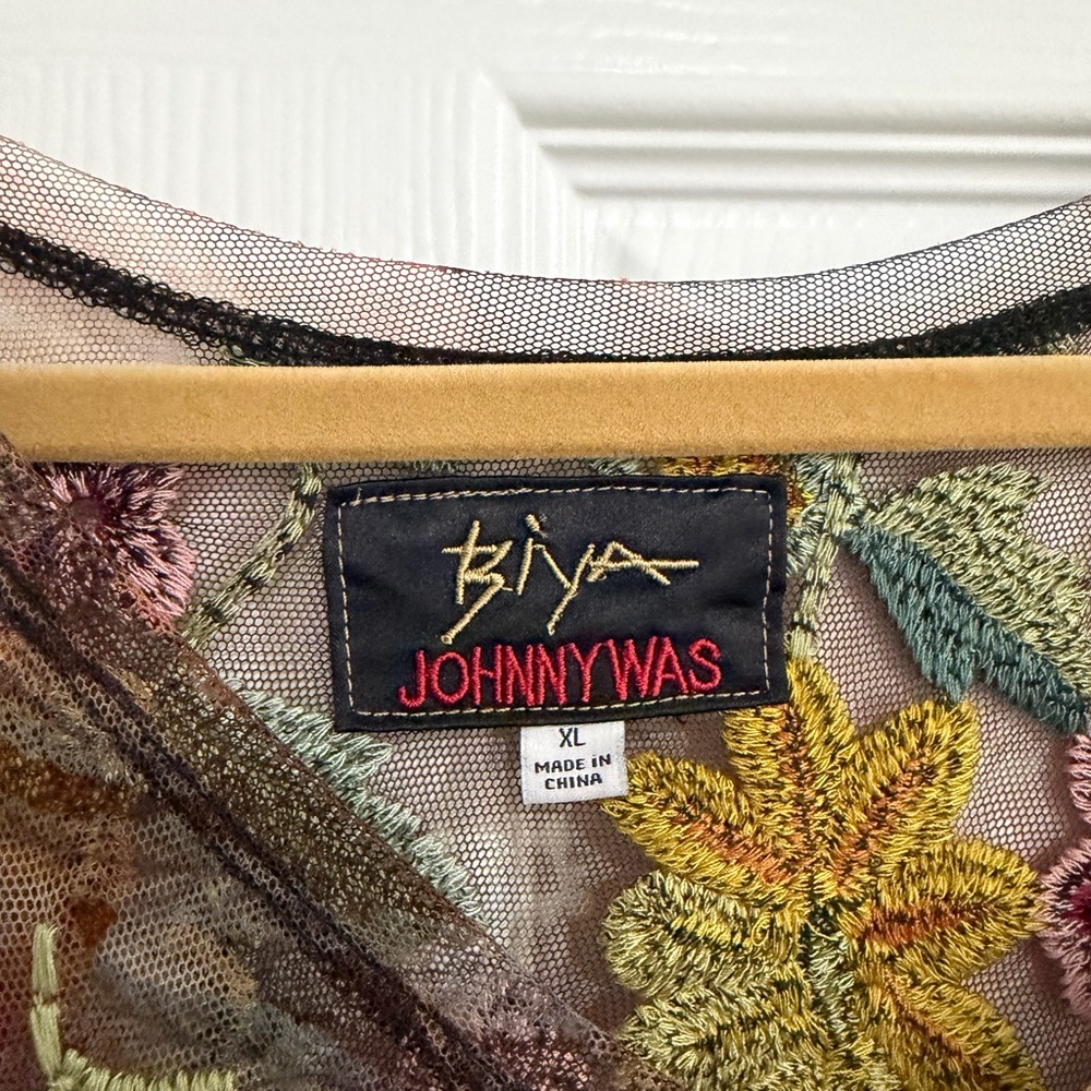 Biya Johnny Was Mesh Embroidered Maxi Dress - Picture 3 of 3